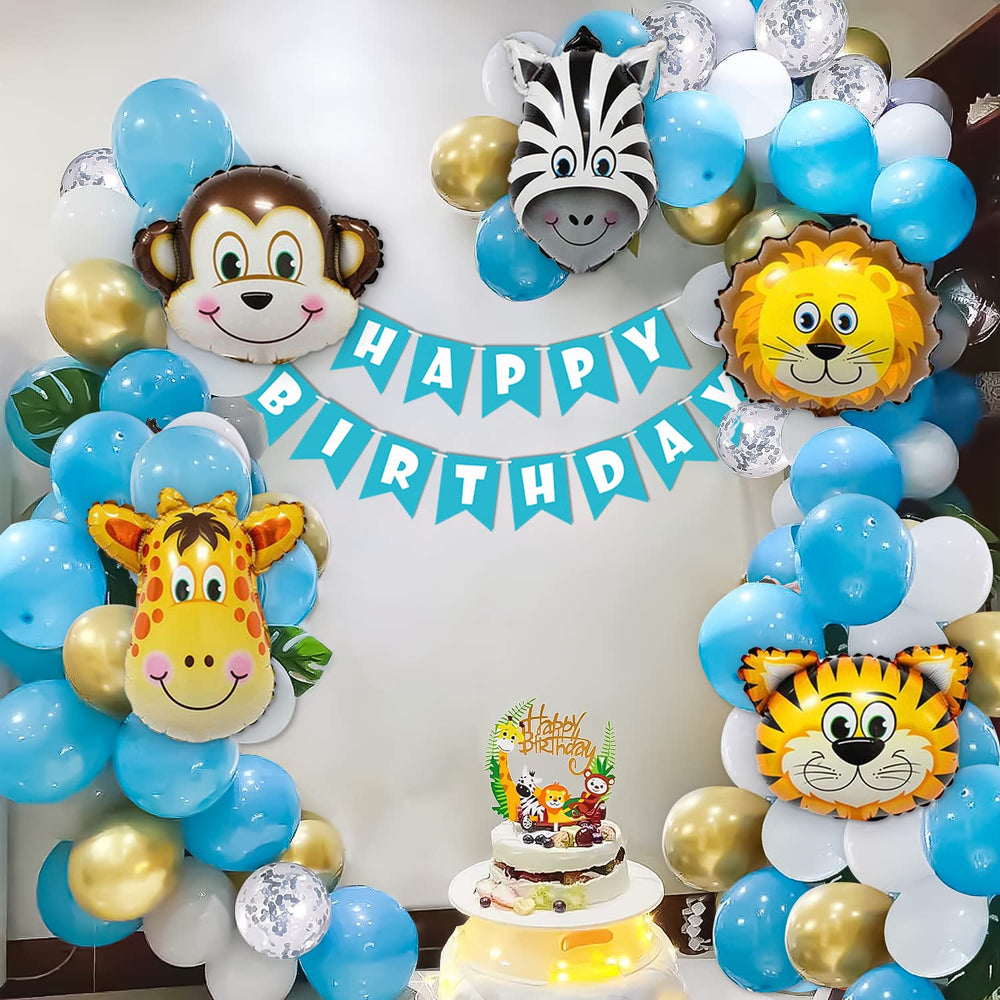 Animals Theme Happy Birthday Decoration Theme Setup