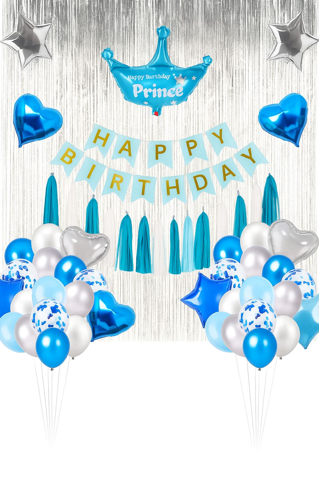 PRINCE Happy Birthday Decoration Theme Set Includes all items and Accesories