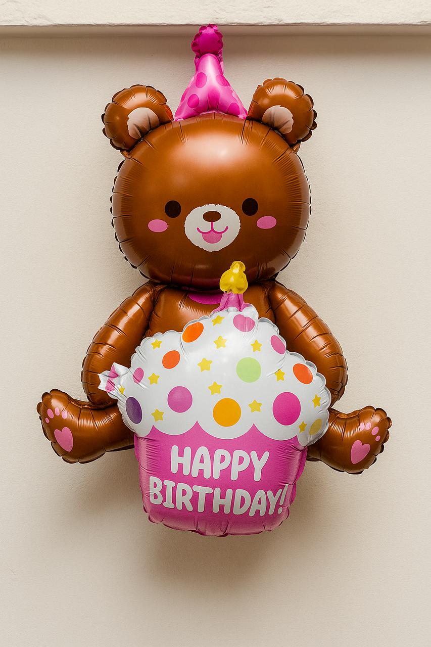 Extra Large Teddy Bear Foil Balloon Fot Birthday and Parties Decoration | Size 98 x 72 cm