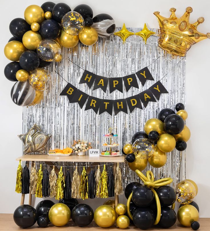 Happy Birthday Crown Theme Set