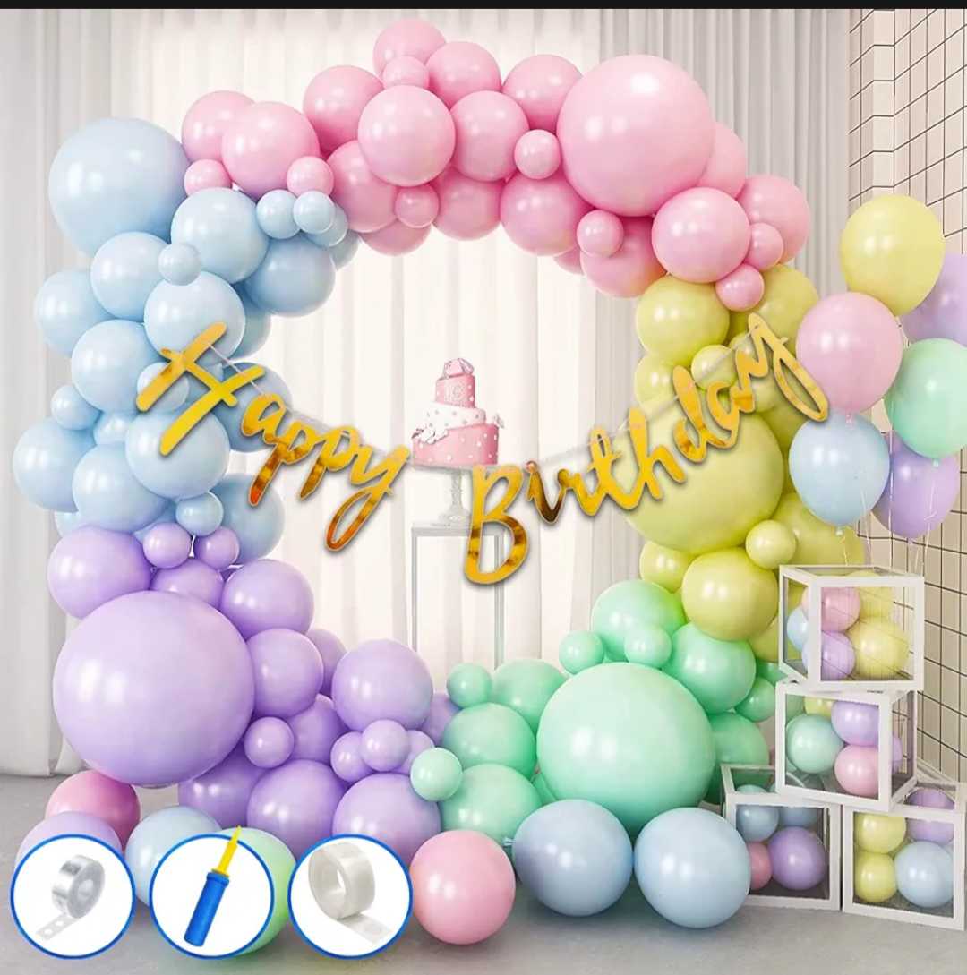 Trending Blue and Silver Happy Birthday Decoration Theme Set