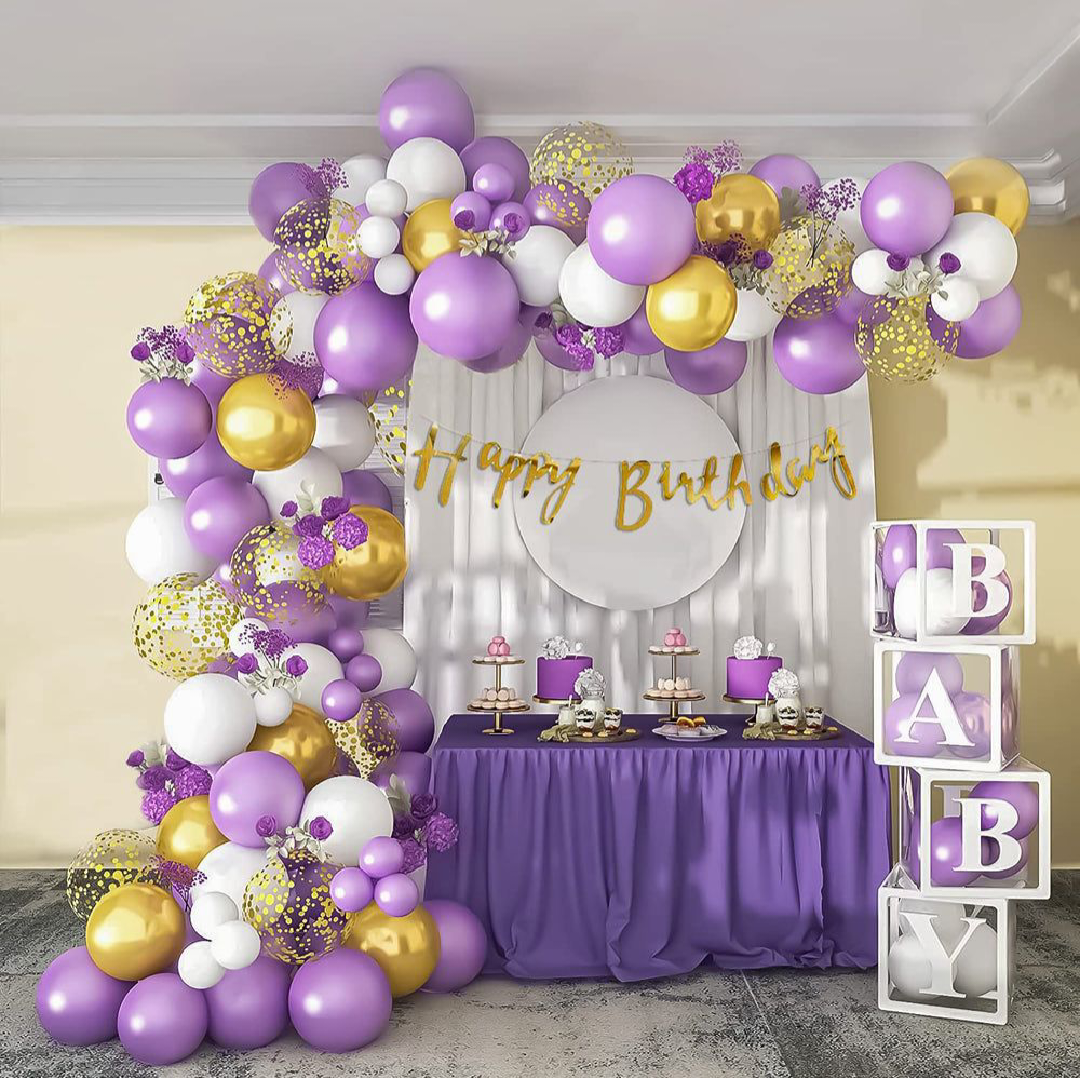 Trending Blue and White Happy Birthday Decoration theme Set