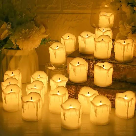 12 Pcs Flameless LED Light Candles – Perfect for Any Occasion