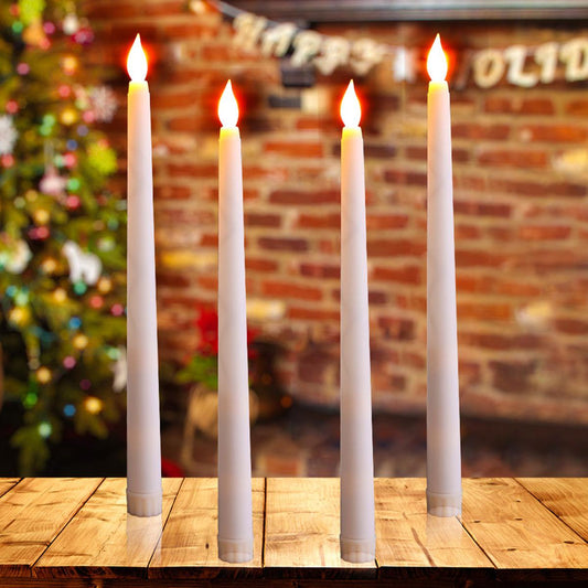 Pack of 6 Creative Long Pole Led Flamless Candles For Decoration