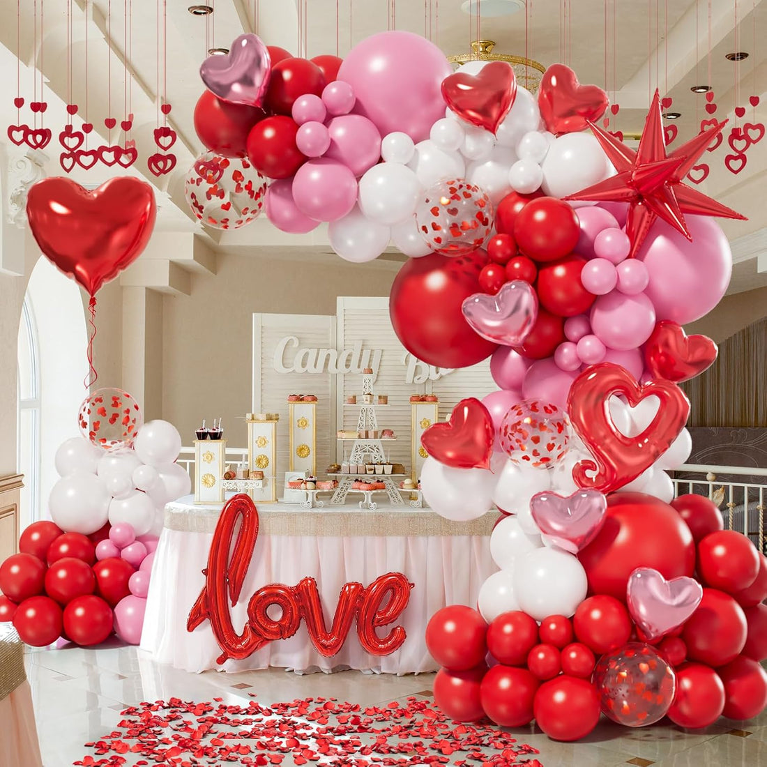Valentines Day Special Decoration Theme Set | Anniversary and Romantic Decoration