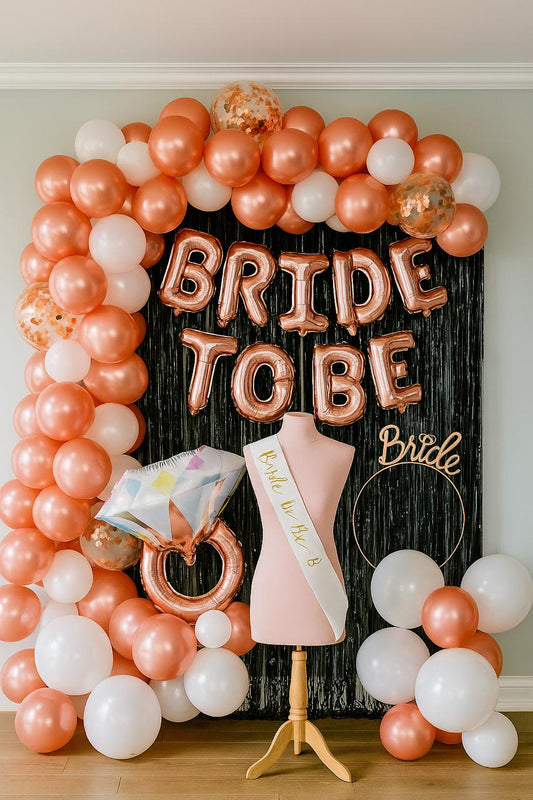 Bride To Be Bridal Shower Decoration Theme Set Rose Gold