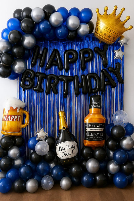 Bottles Theme Happy Birthday Decoration Theme Set