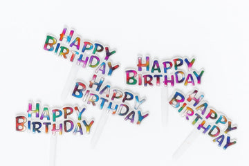 Pack of 5 Mini Happy Birthday Cake Toppers