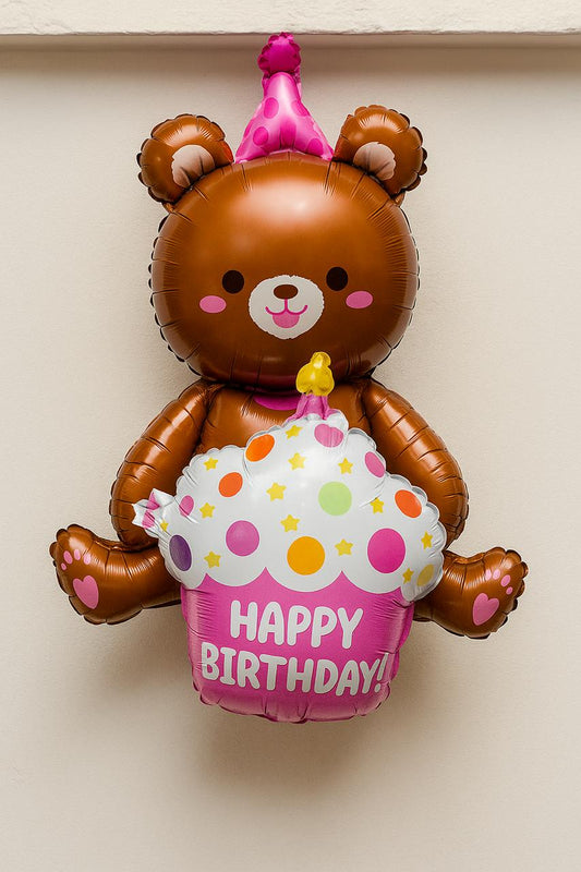 Extra Large Teddy Bear Foil Balloon Fot Birthday and Parties Decoration | Size 98 x 72 cm