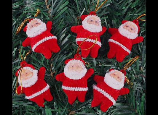 Christmas Decoration Santa Clause Mini - 6 Pcs