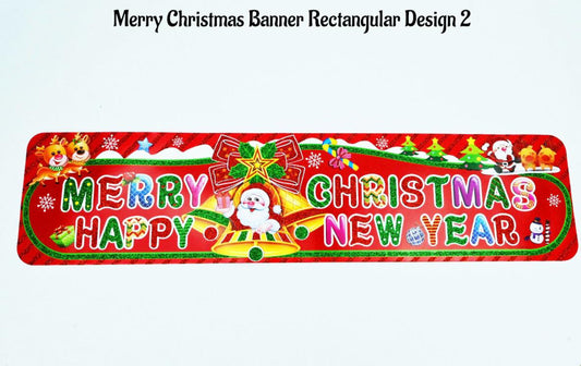 Christmas Decoration Rectangular Banner For Wall Large Size