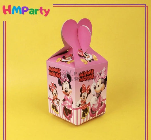 Pack of 10 Minnie Mouse Goodies Box For Kids Birthday Parties