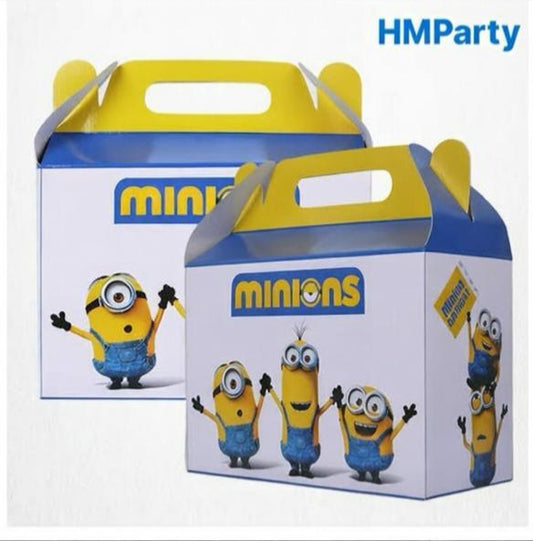 Pack of 10 Minnions Goodies Boxes For Kids Birthday Parties