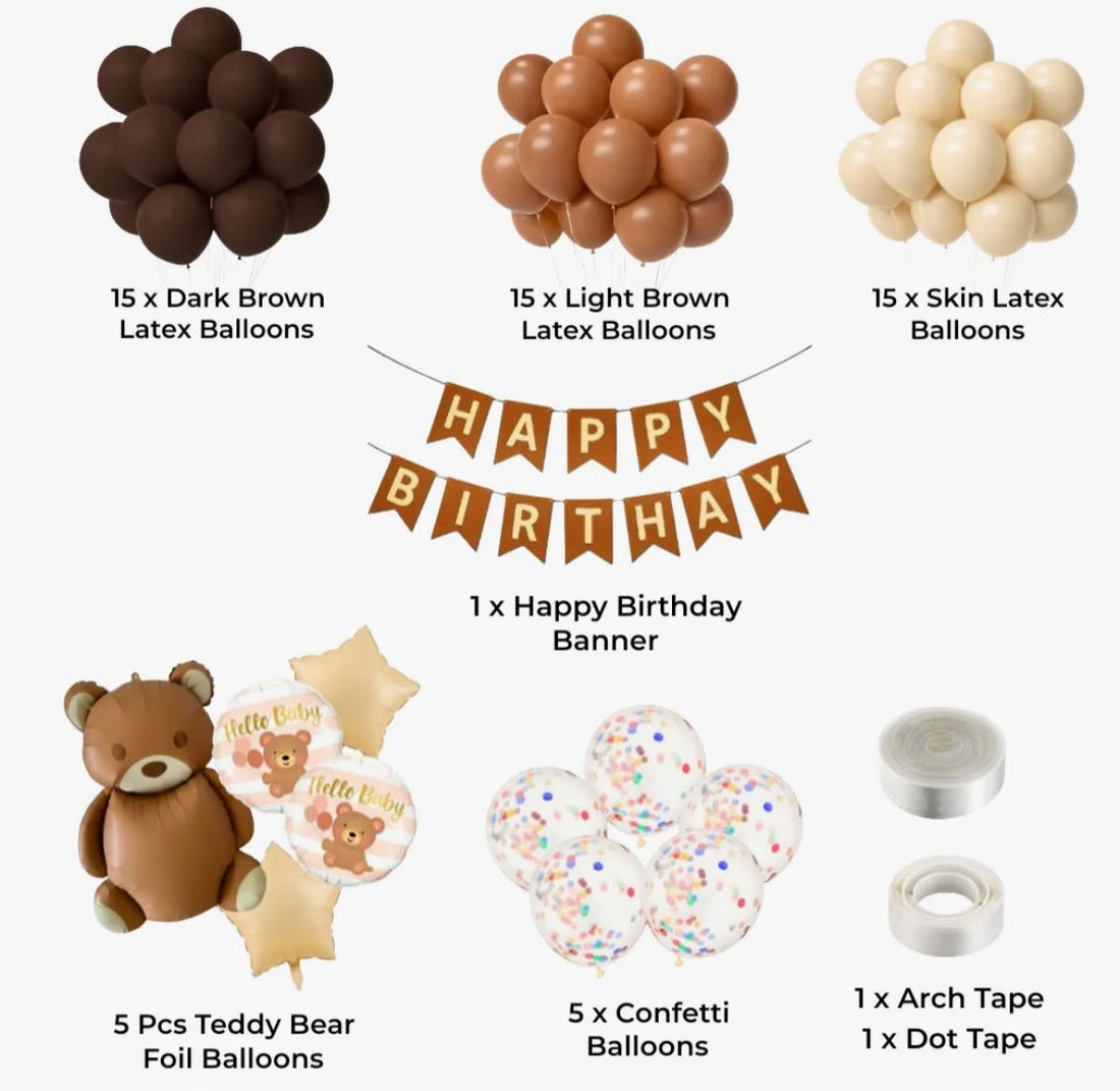 Trending Happy Birthday Teddy Bear Decoration Theme Set