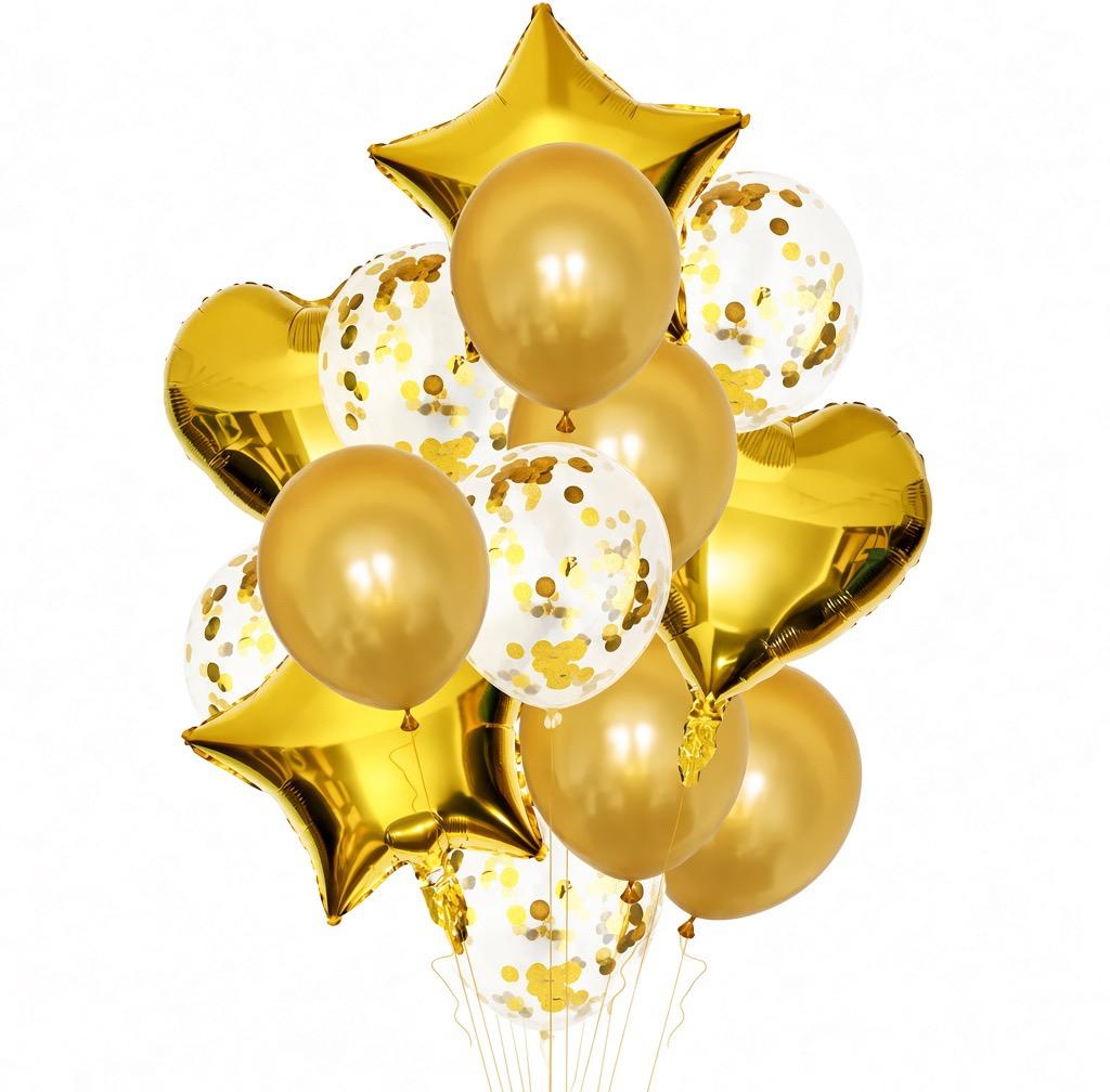 14 Pcs Balloons Set For Parties and Decoration