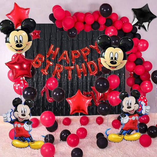 Mickey Mouse Happy Birthday Decoration Theme Setup Includes all Items and Accesories