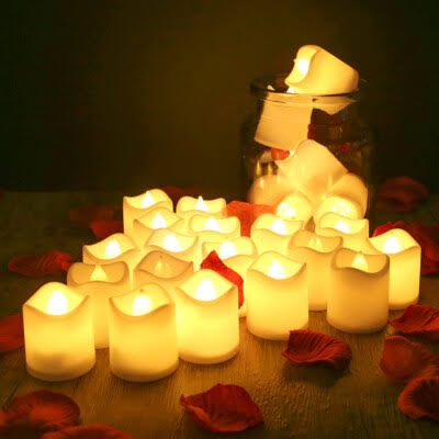 12 Pcs Flameless LED Light Candles – Perfect for Any Occasion